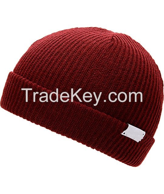 custom girl Patch oem embroidery printing Beanie winter hat