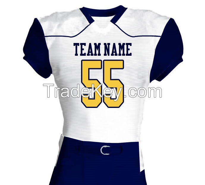 custom football american jerseys shirt uniform adult youth embroidery sublimation printing