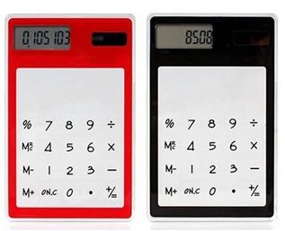 Ultra thin transparent solar calculator