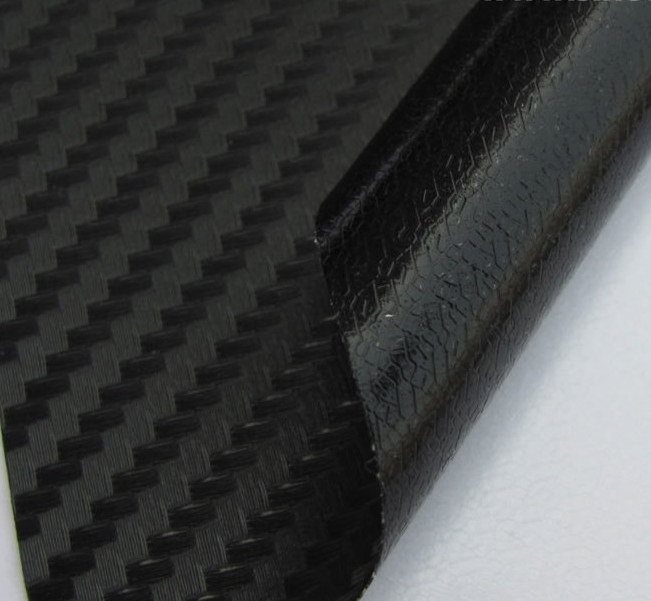 Air free glossy black 3D carbon fiber vinyl film