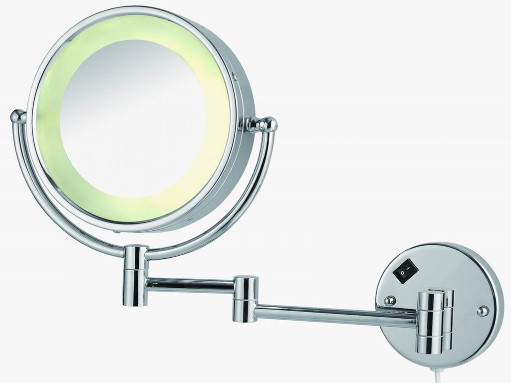 Cosmetic mirror  with light, wall shelves mirror with light