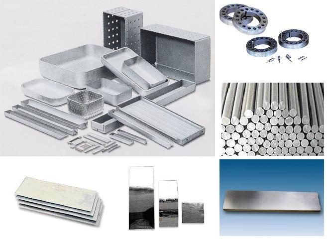 Tungsten or Molybdenum Rolled Plate, sheet,bar,boat, sputtering target