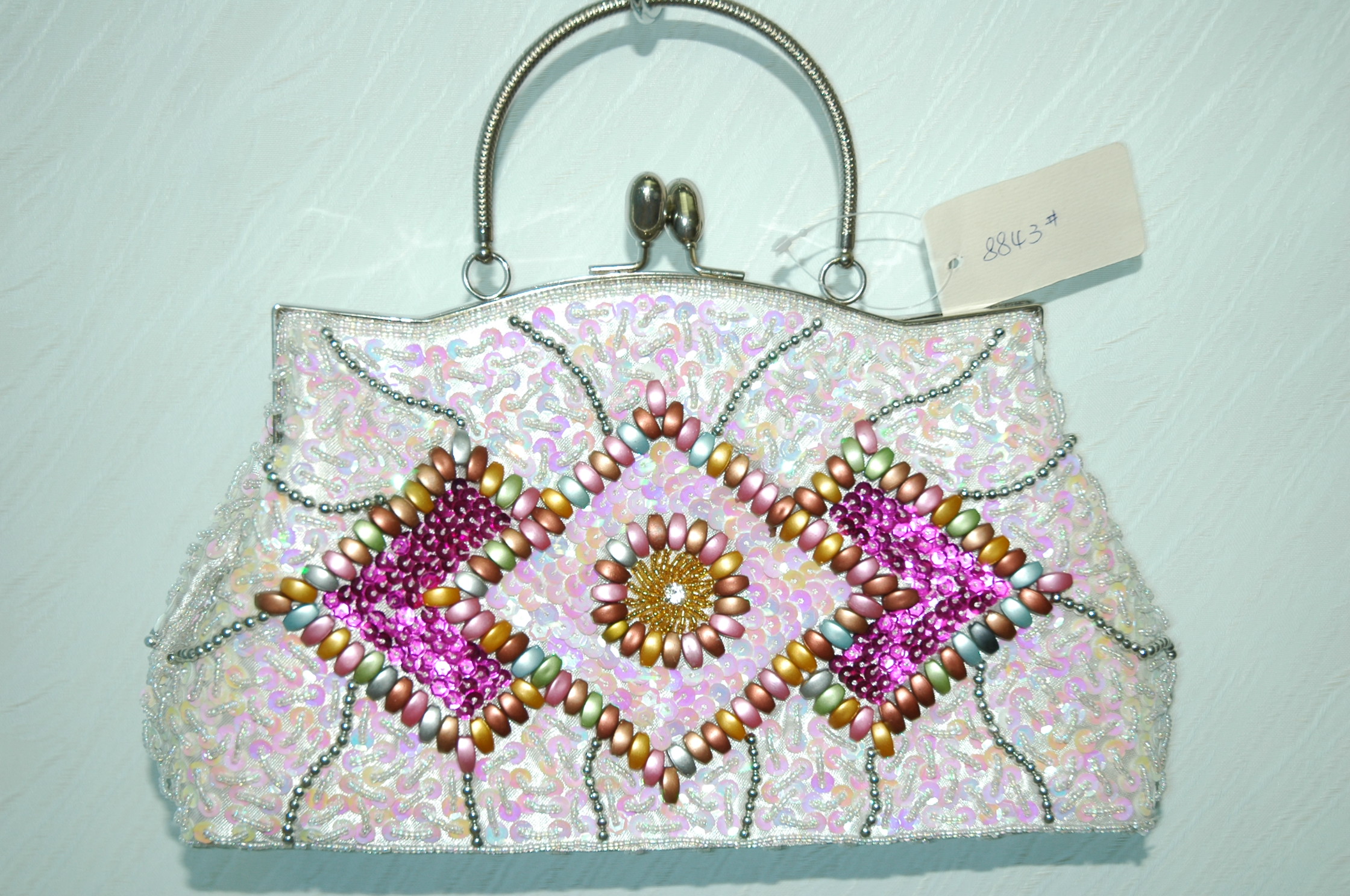 Handmade beaded handbag