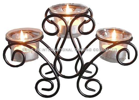 Scroll Tabletop Multi Tealight Holder