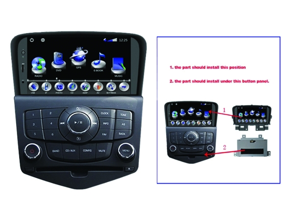 7" special car DVD player for Chevolet Cruze