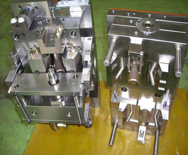 plastics mould, corepull rotation two shot mould