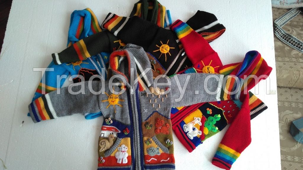 PERUVIAN CHILDREN CARDIGANS