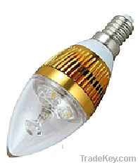 USD 1.40 of 3W LED candle 3 leds E27 under promotion