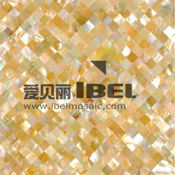 Goldlip / Yellowlip mother of pearl (mop) shell mosaic tiles for furniture coverings