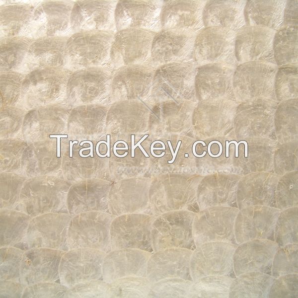 Capiz Gold Shell Tiles / Capiz White Shell Tiles for wall and furniture coverings