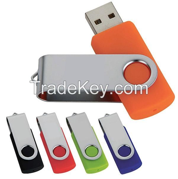 Promotional Swivel USB Flash Drive 128MB, 256MB, 512MB, 1GB, 2GB, 4GB, 8GB, 16GB, 32GB available