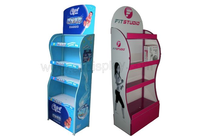 Retail floor standing displays for articles of everyday use