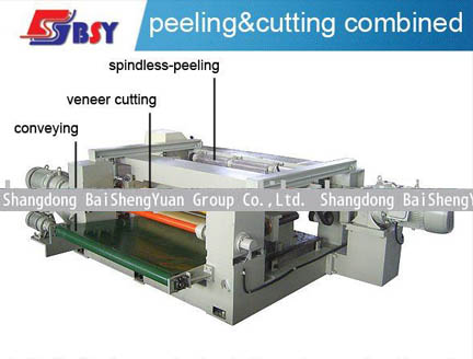 spindless veneer rotary peeling lathe for plywood core veneer