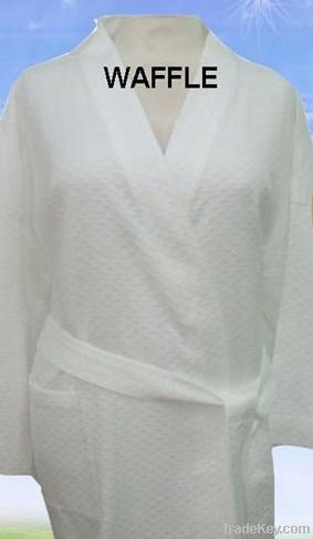 Fish Scale Waffle Robe - Egyptian Cotton