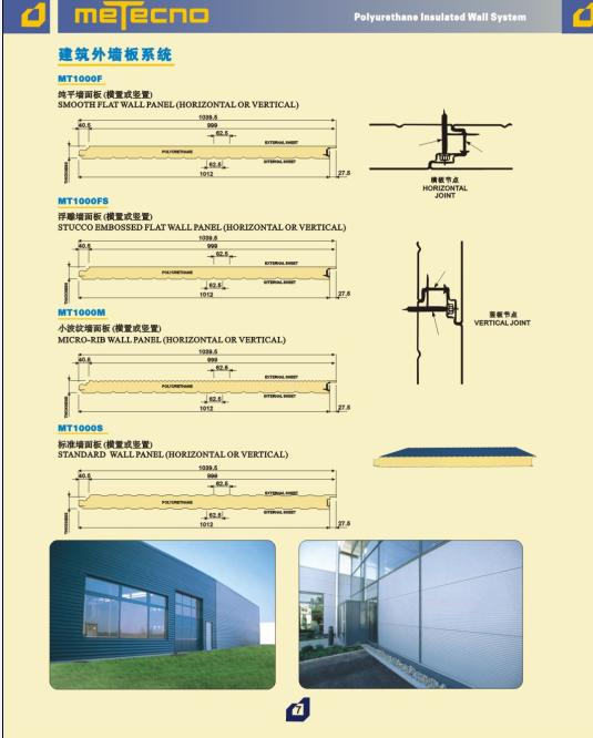 polyurethane wall panel