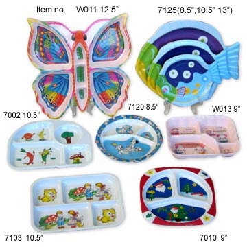 melamine dinnerware tableware Children_s_Division_Plates