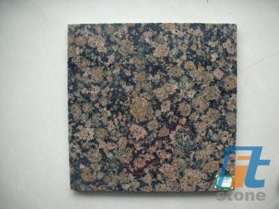 imported granite baltic brown, blue pearl, emerald pearl.