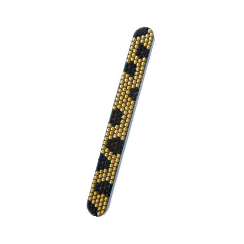 Leopard Rhinestone Nail File - Emery Board