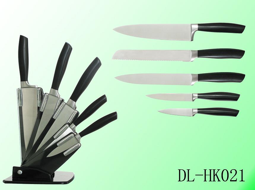 steel head & ABS handle kitchen knives set