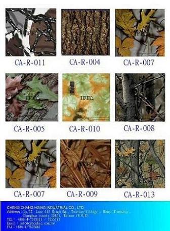 Camouflage Water Transfer Printing for Hunting