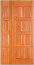 Double Swing Pine Wood Door