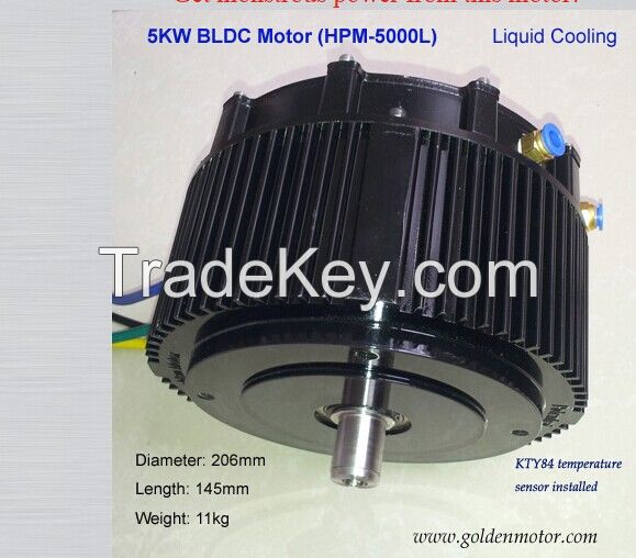 Sell CE Approved 72v 5KW brushless motor for car, motorcycle, boat, golf cart, atv