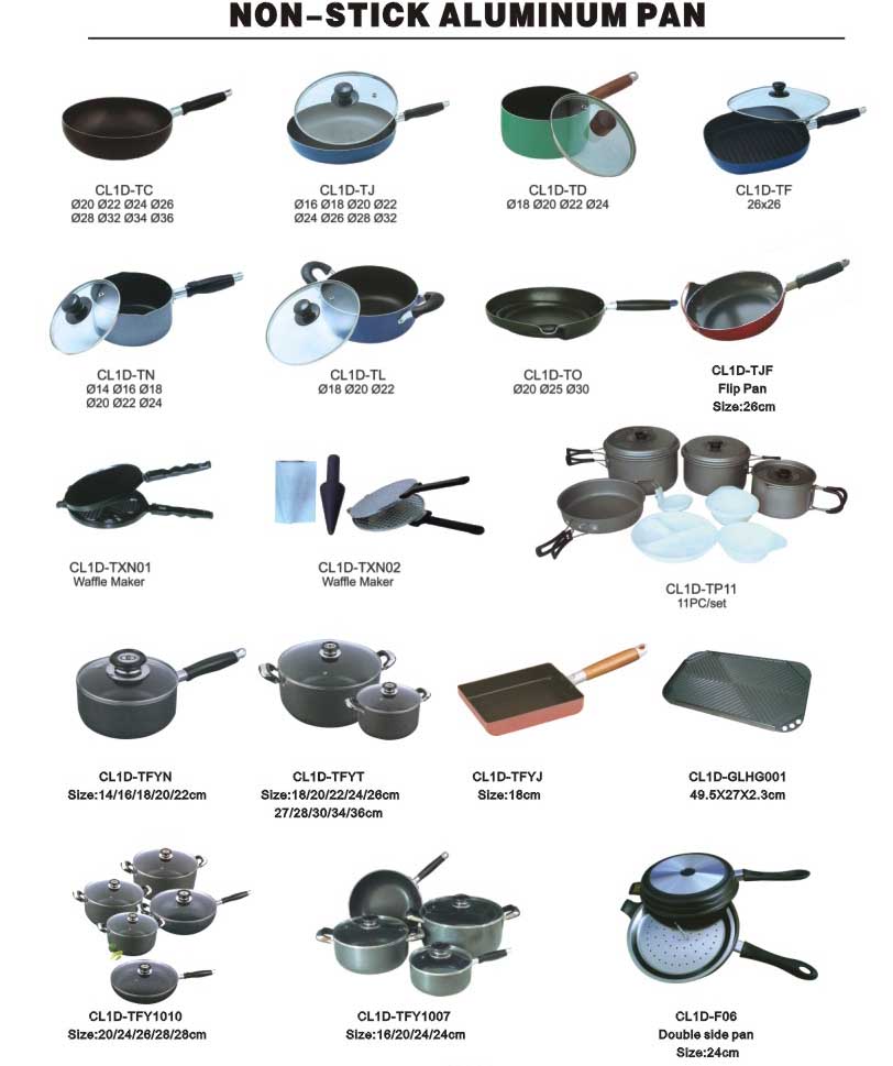 NON-STICK ALUMINUM COOKWARE