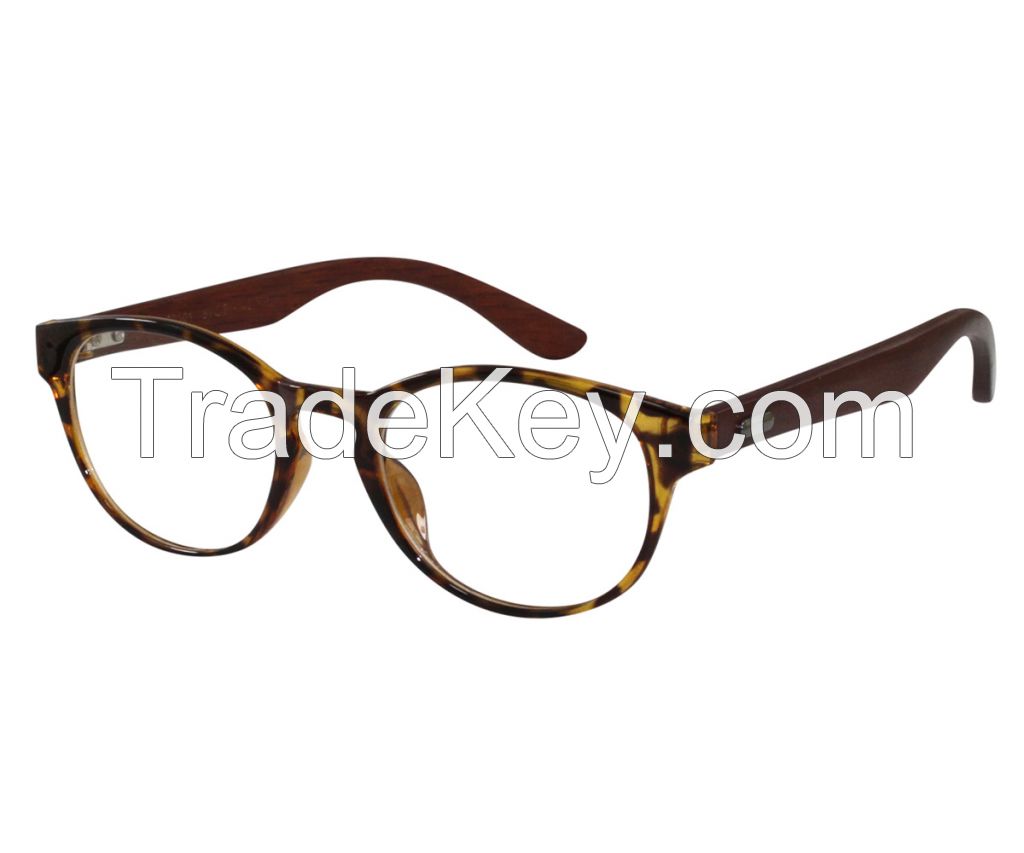 Optical Frames with Wood Temple TR-90 