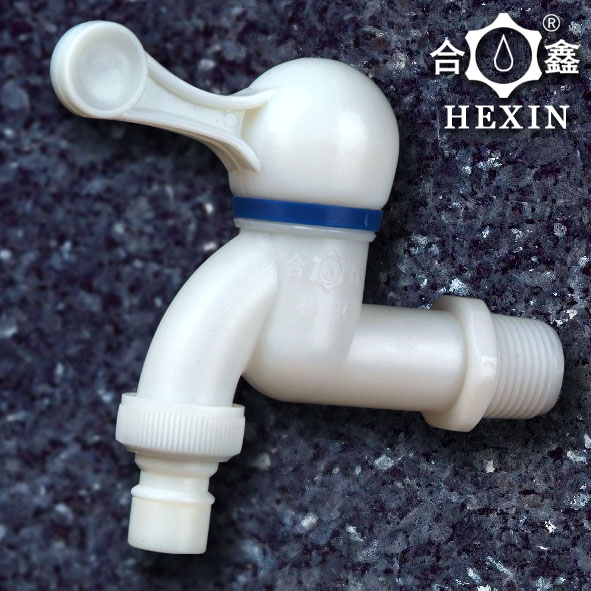 Plastic faucet tap for washine machine