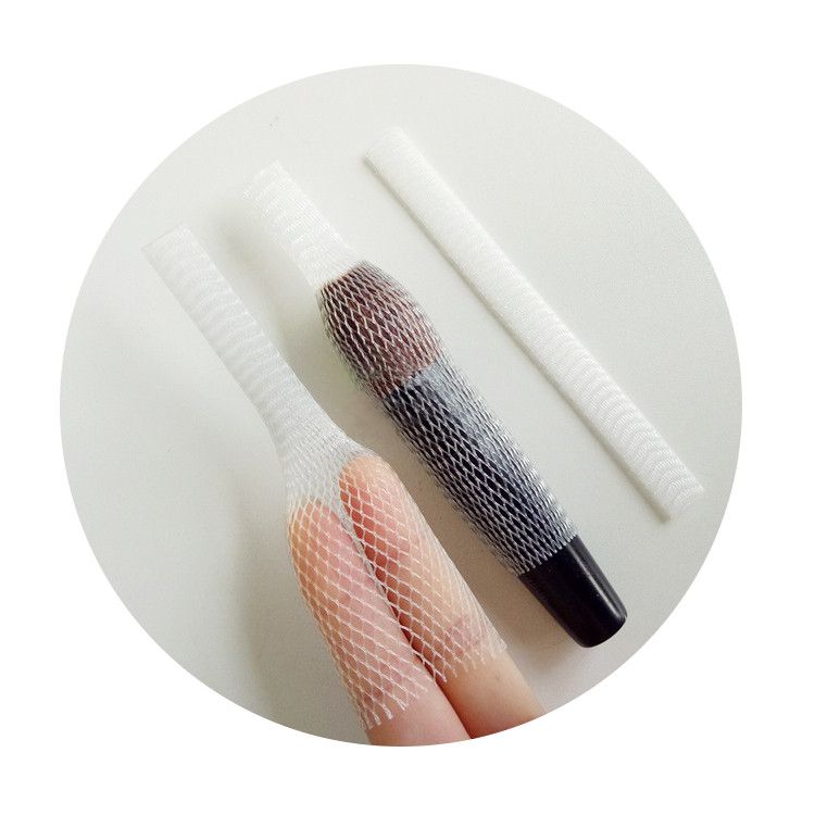 Protective Makeup Brush Mesh Packaging Sleeves PE Plastic Net Cover