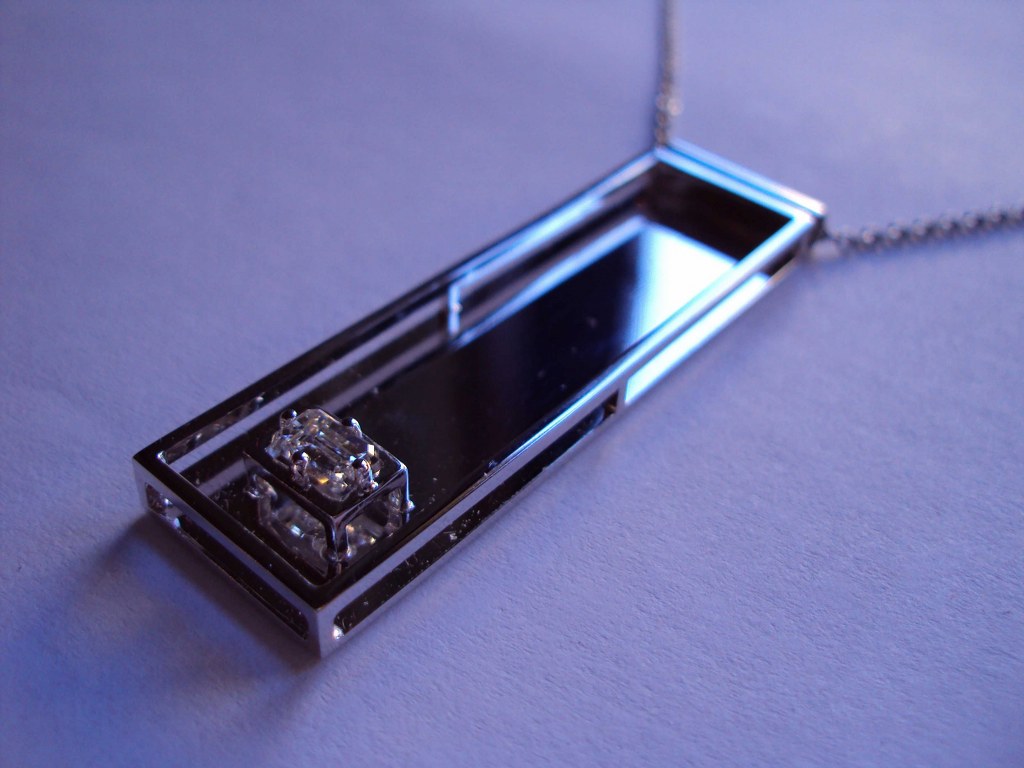 Platinum and Diamond Pendant