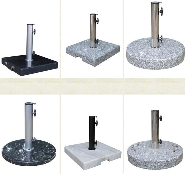 natural stone umbrella base