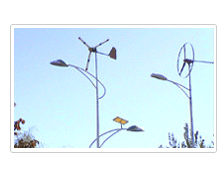 Wind &amp; Solar Power-Supplying Road Lamps