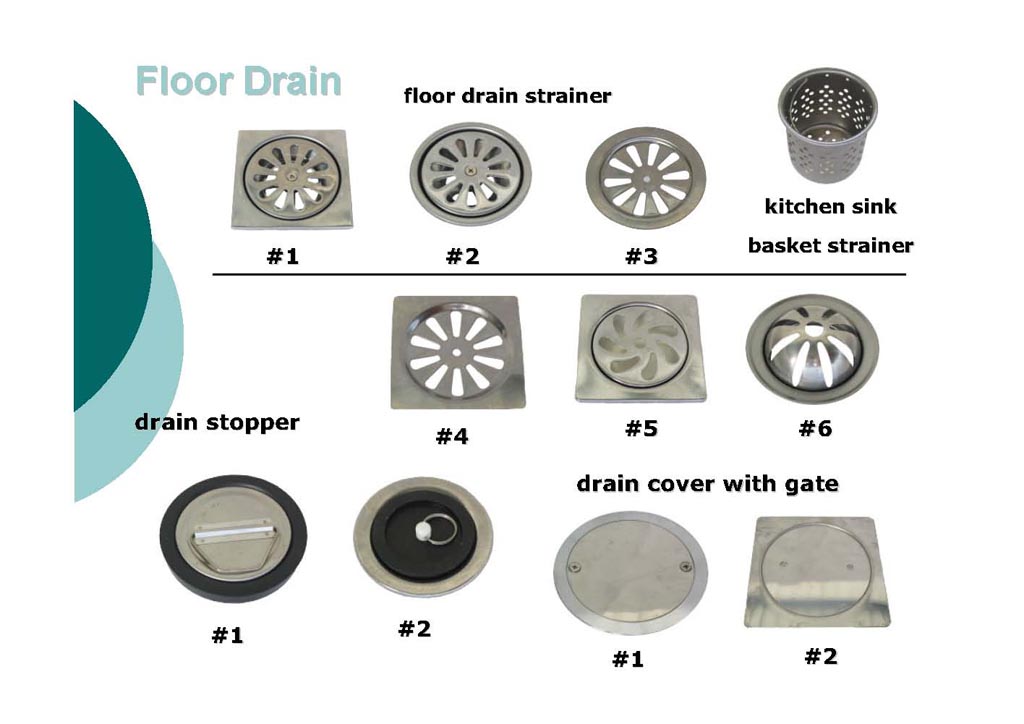 Floor drain, Flat strainer, Drain strainer, Bathroom drainer,