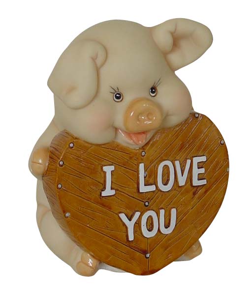 Polyresin Funny Piggy 5"