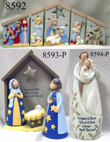 RESIN NATIVITY DECORATION