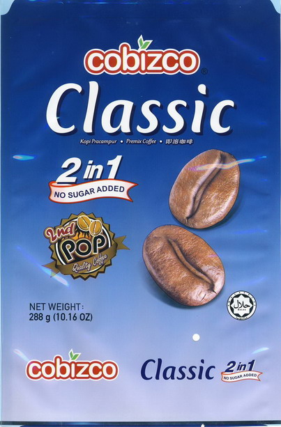 Cobizco Classic Premix 2 In 1 Coffee (without sugar)