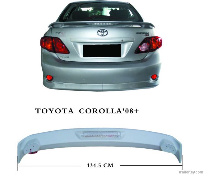 ABS rear spoiler for Corolla 2008