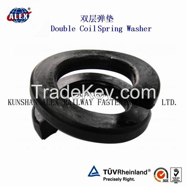 Fe6 Railway Double coil spring Washers