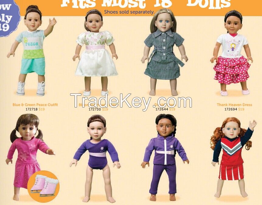 18" Vinyl Personalized Vinyl Dolls Poseable BJD American Girl 4