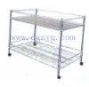 display rack, material shelf, chrome racks