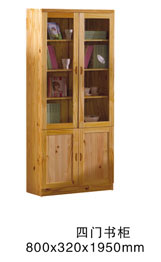 solid wood book cabinet