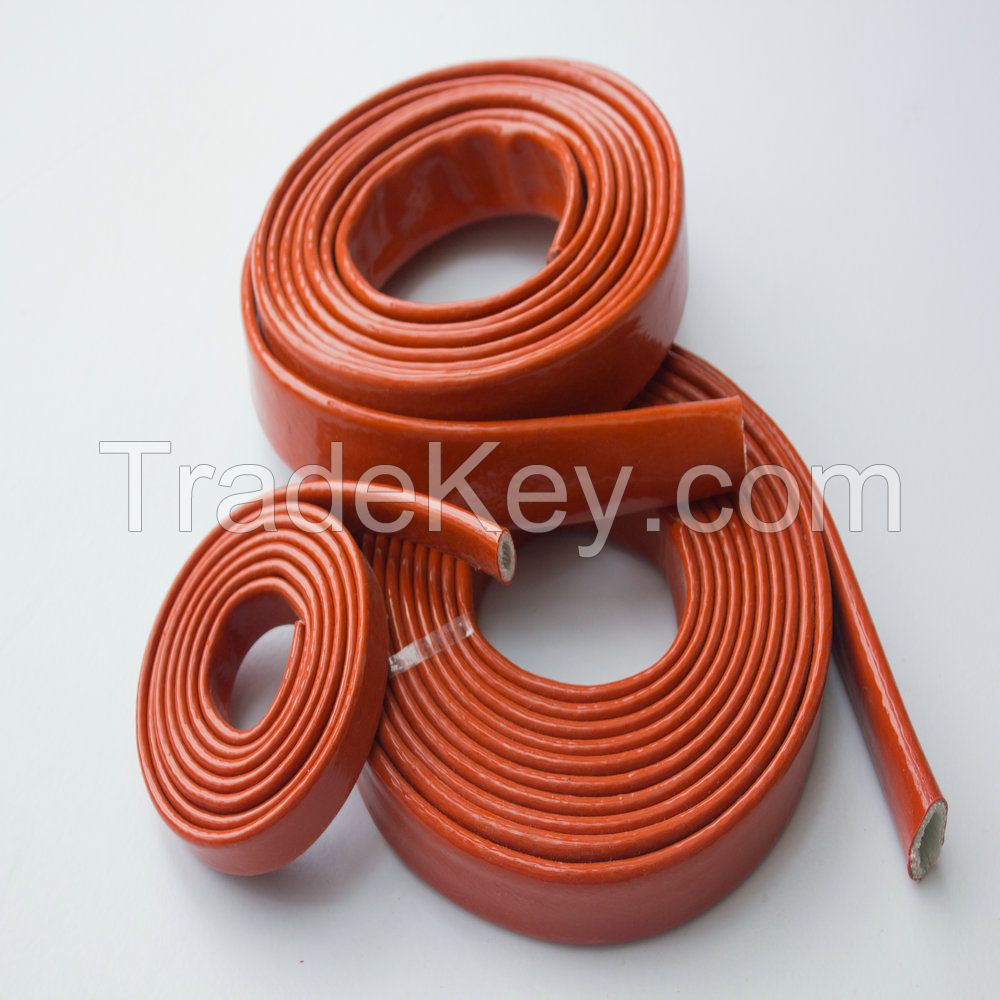 Industry Silicone coated Fiberglass Fire Sleeve