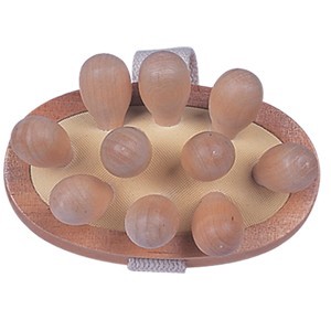 Ten Big Bulp Ball Wooden Body Massager