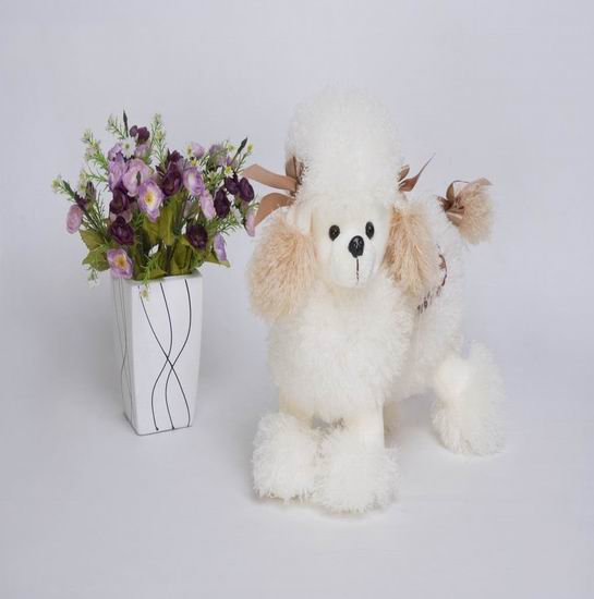 Poodle plush animal high quality