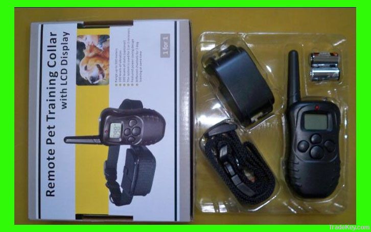 998D 100Level Vibration and Shock training dog collar with LCD display