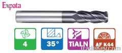 2 & 4 flute solid carbide corner radius end mills