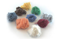 COLORED COTTON CLIPS SHODDY