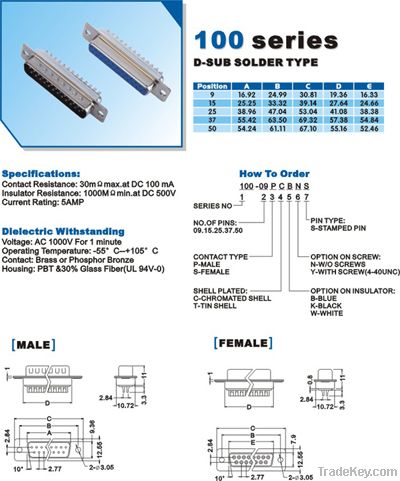 D-SUB SOLDER TYPE