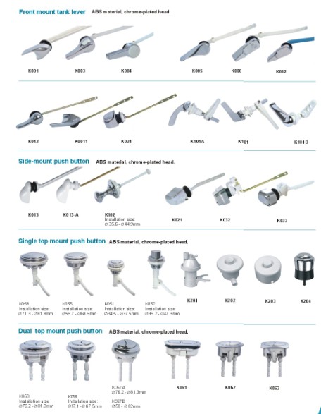 Cistern Flush Mechanism Series-Tank Lever